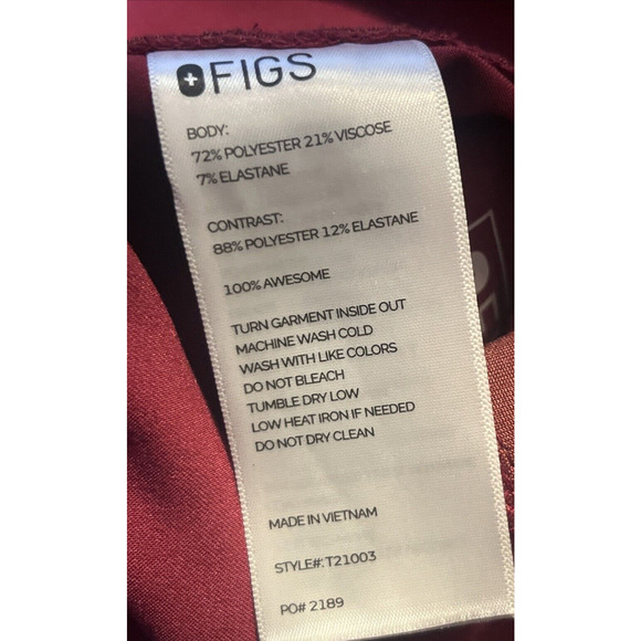 Figs Women's Pink Pants - Picture 11 of 12